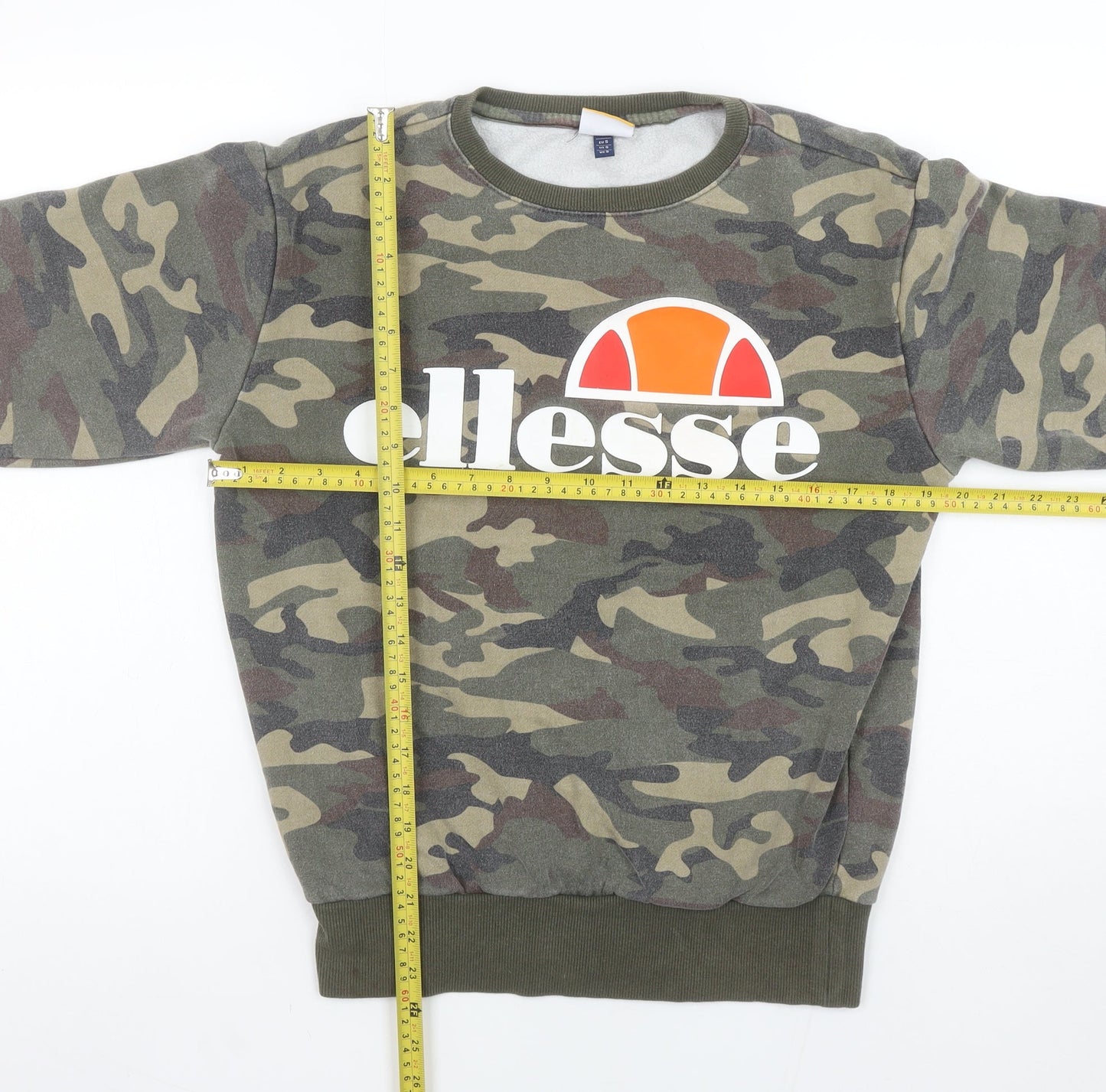 Womens UK Size S ellesse Green Pullover Sweatshirt