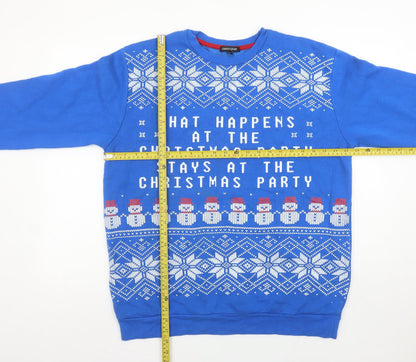 Womens UK Size L Cargo Quay Blue Pullover Sweatshirt