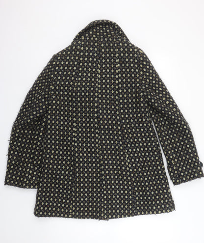 Womens UK Size 14 Laura Ashley Black Overcoat