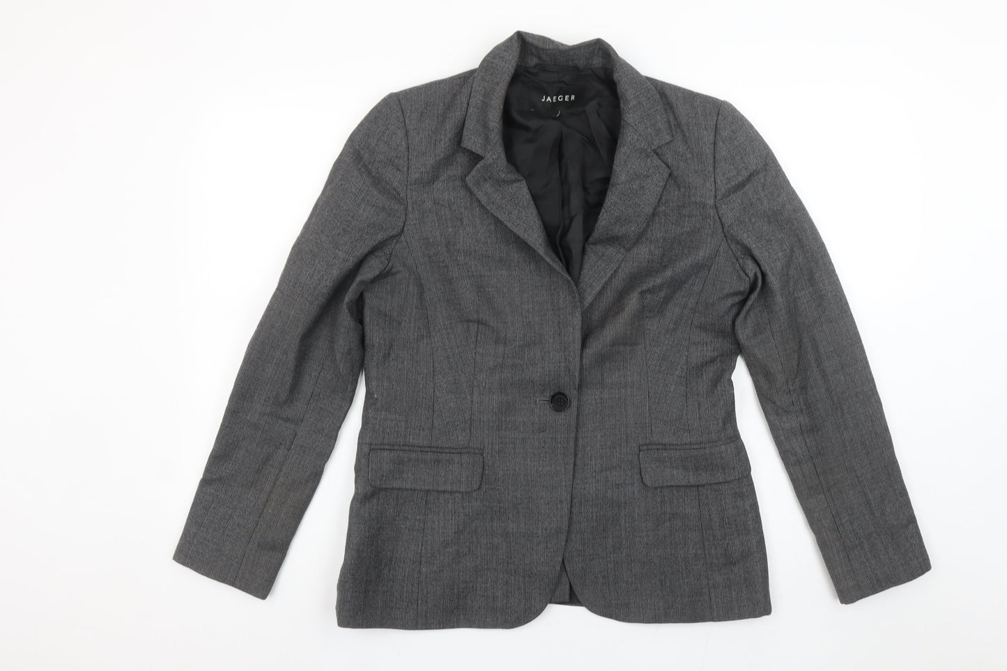 Womens UK Size 10 Jaeger Regular Grey Blazer