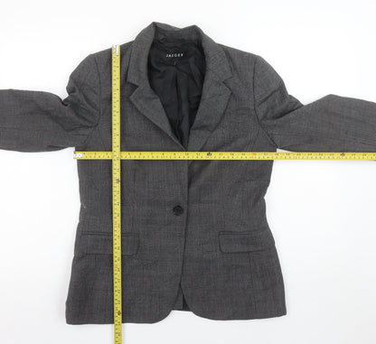 Womens UK Size 10 Jaeger Regular Grey Blazer