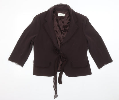 Womens UK Size 16 Platinum Regular Brown Blazer