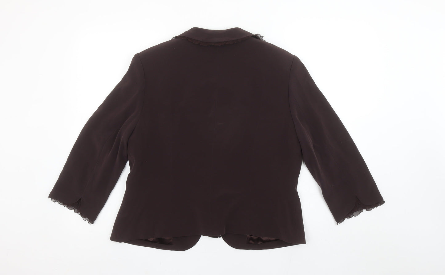 Womens UK Size 16 Platinum Regular Brown Blazer