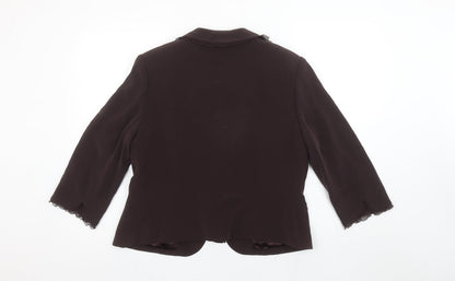 Womens UK Size 16 Platinum Regular Brown Blazer