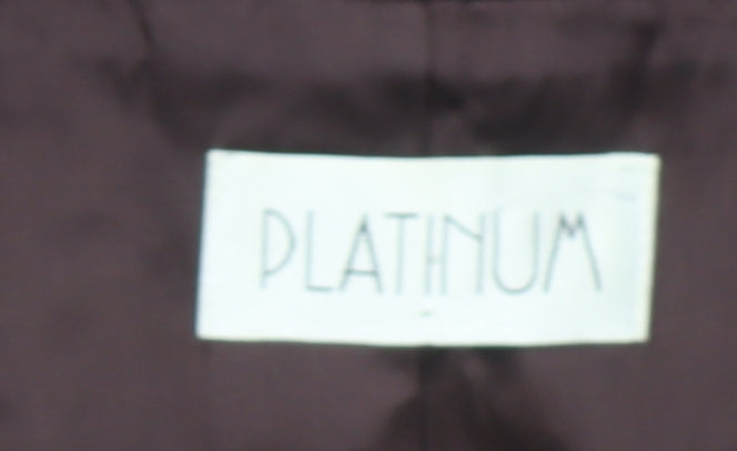 Womens UK Size 16 Platinum Regular Brown Blazer