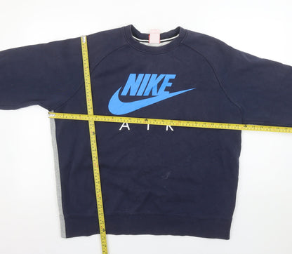 Mens UK Size L Nike Blue Pullover Sweatshirt