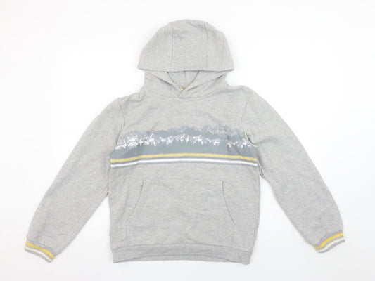Boys UK Size 13 Years Mountain Warehouse Grey Pullover Hoodie