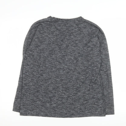 Womens UK Size 12 Zara Grey Jersey T-Shirt