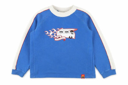 Saltrock Boys Blue Graphic Fleece Pullover Sweatshirt Size M