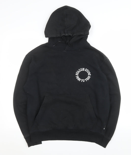 Womens UK Size XS Volcom Black Pullover Hoodie