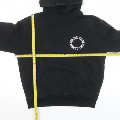 Womens UK Size XS Volcom Black Pullover Hoodie