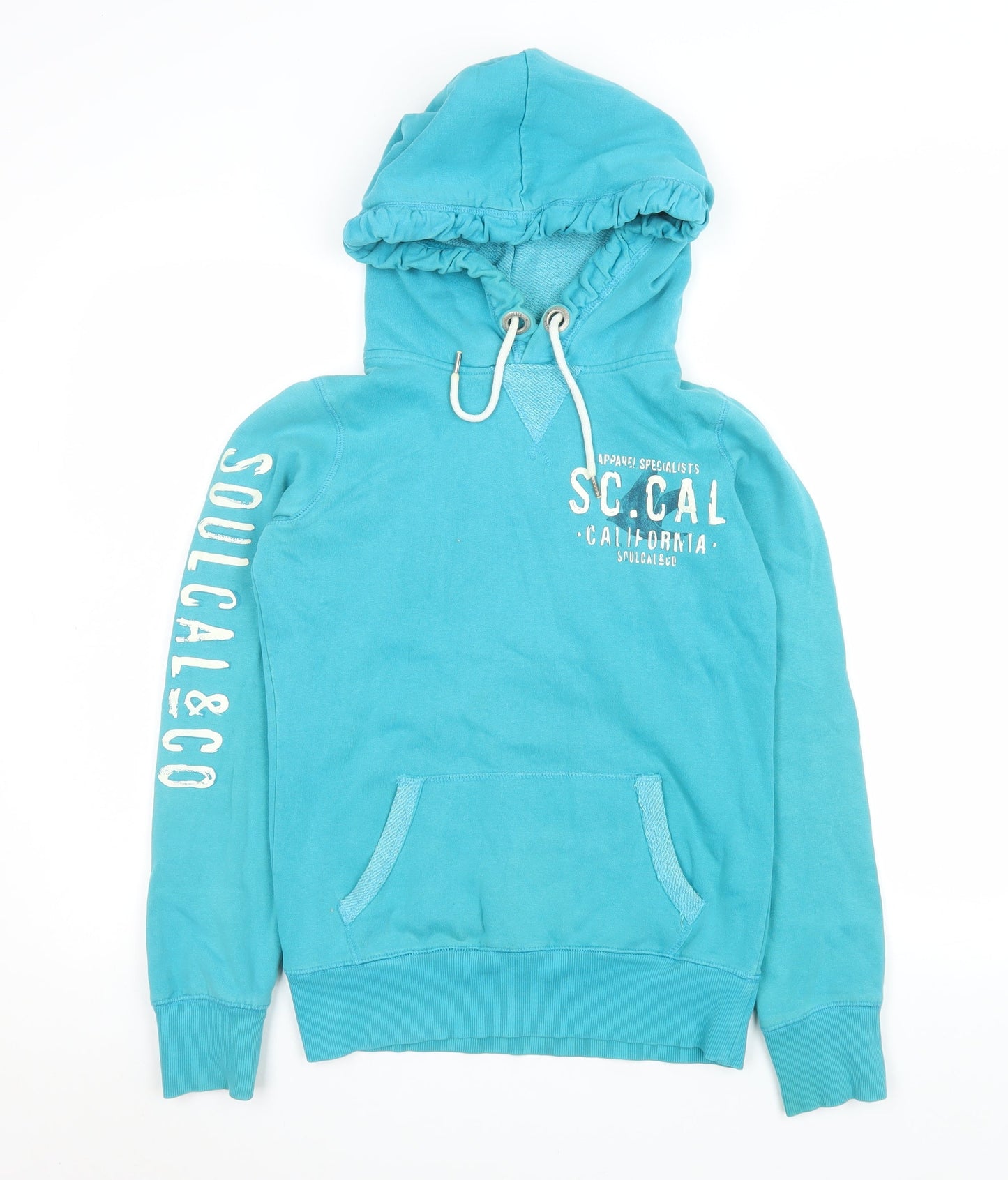 Womens UK Size 6 SoulCal & Co Blue Pullover Hoodie