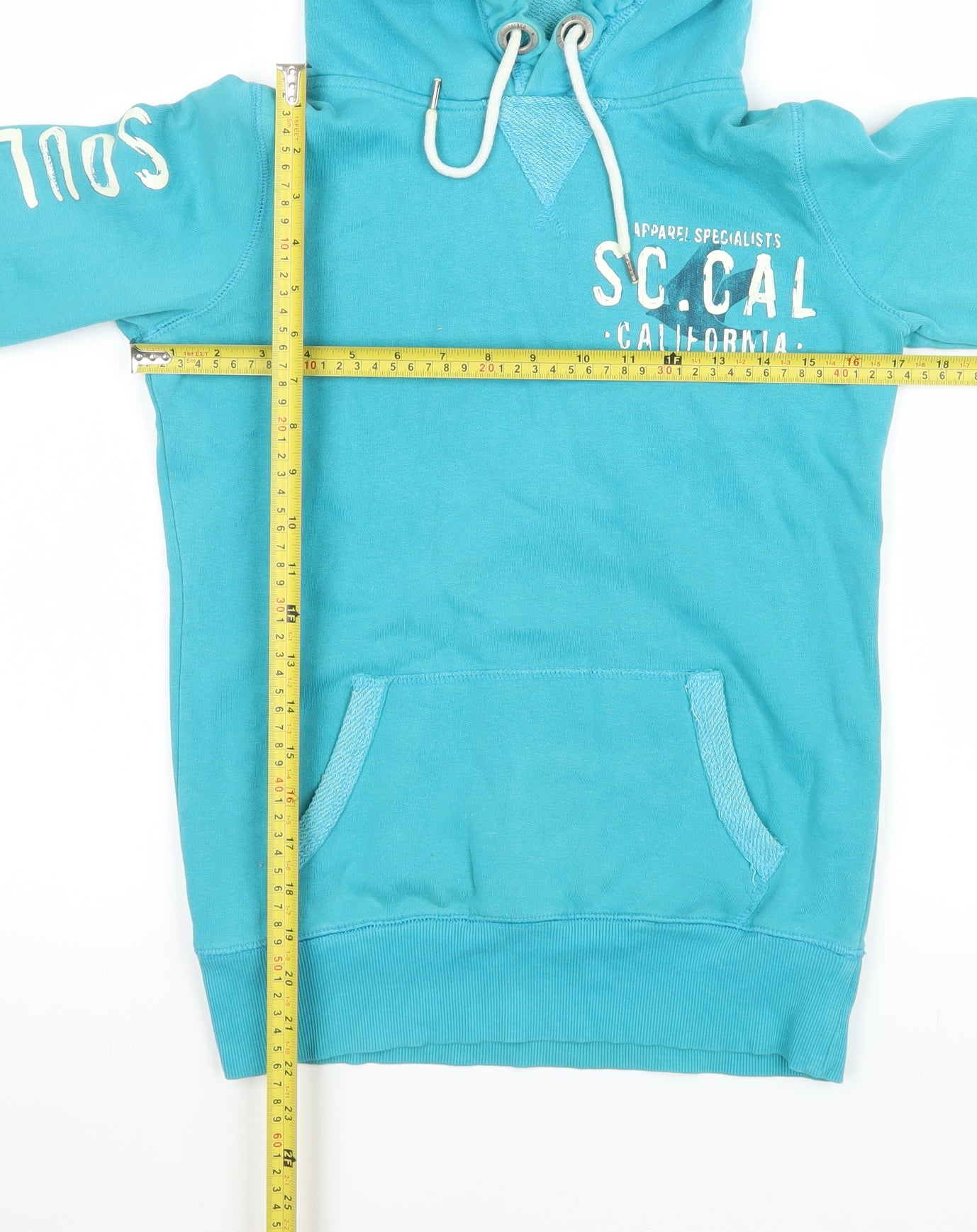 Womens UK Size 6 SoulCal & Co Blue Pullover Hoodie