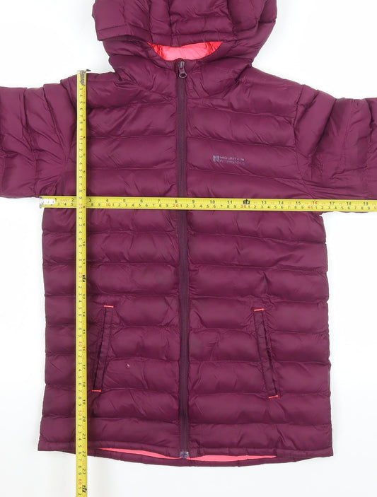 Girls UK Size 11-12 Years Mountain Warehouse Purple Puffer Jacket