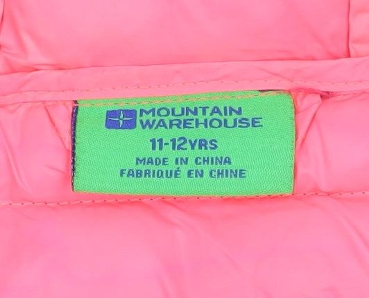 Girls UK Size 11-12 Years Mountain Warehouse Purple Puffer Jacket
