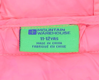 Girls UK Size 11-12 Years Mountain Warehouse Purple Puffer Jacket