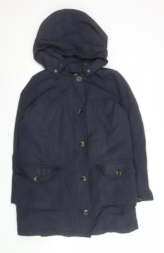 Mens UK Size M Zara Blue Parka Coat