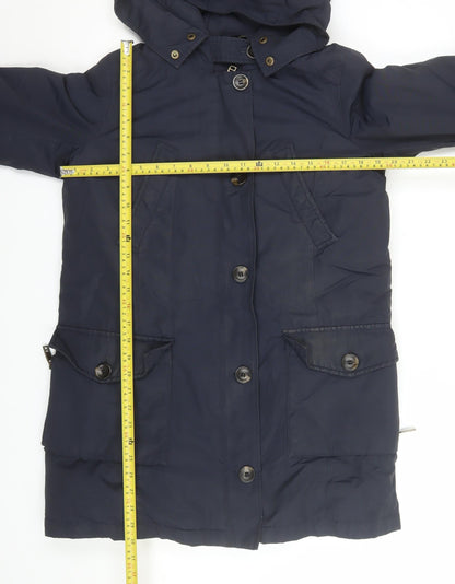 Mens UK Size M Zara Blue Parka Coat