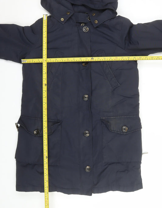 Mens UK Size M Zara Blue Parka Coat