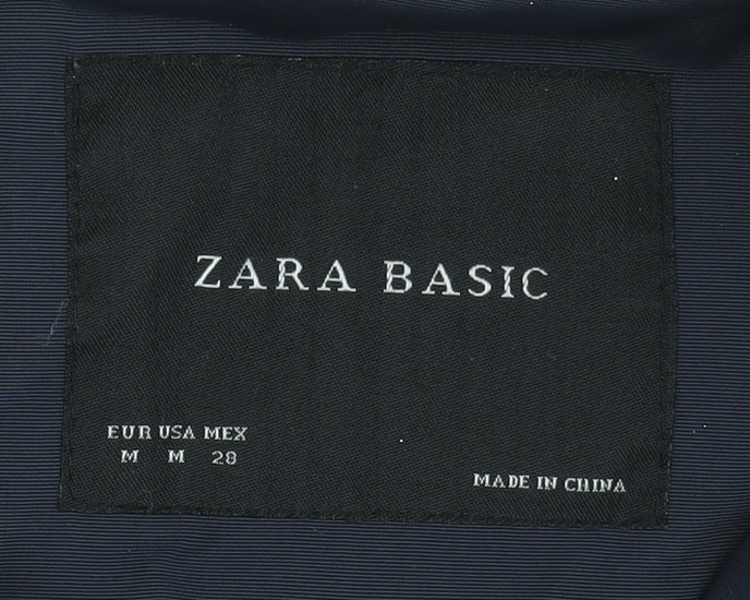 Mens UK Size M Zara Blue Parka Coat