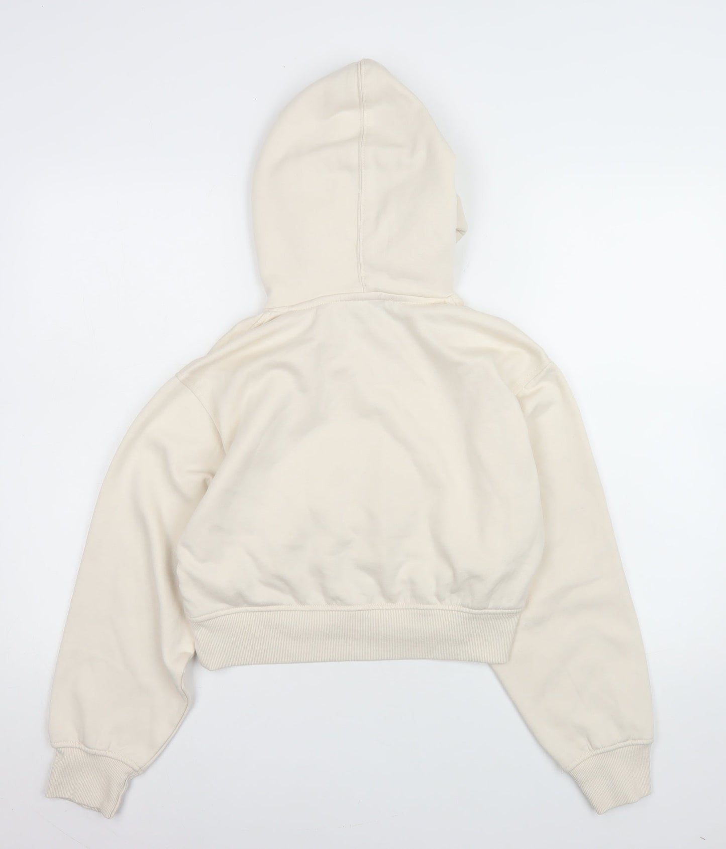 Womens UK Size S Zara Beige Pullover Hoodie