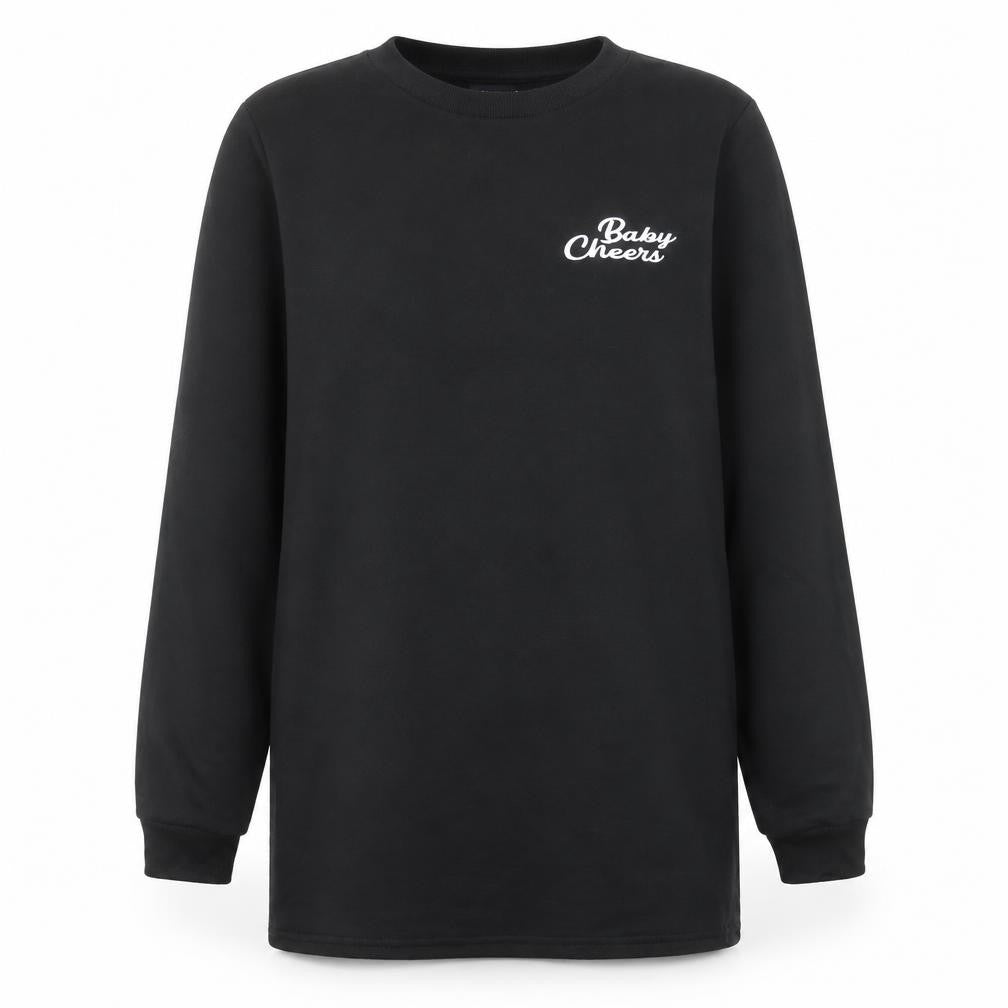 Womens UK Size 8 ASOS Design Black Pullover Sweatshirt