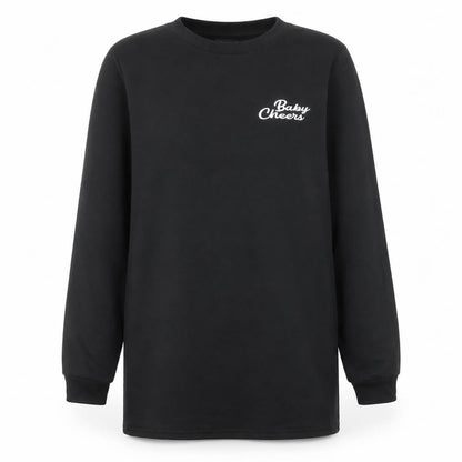 Womens UK Size 8 ASOS Design Black Pullover Sweatshirt