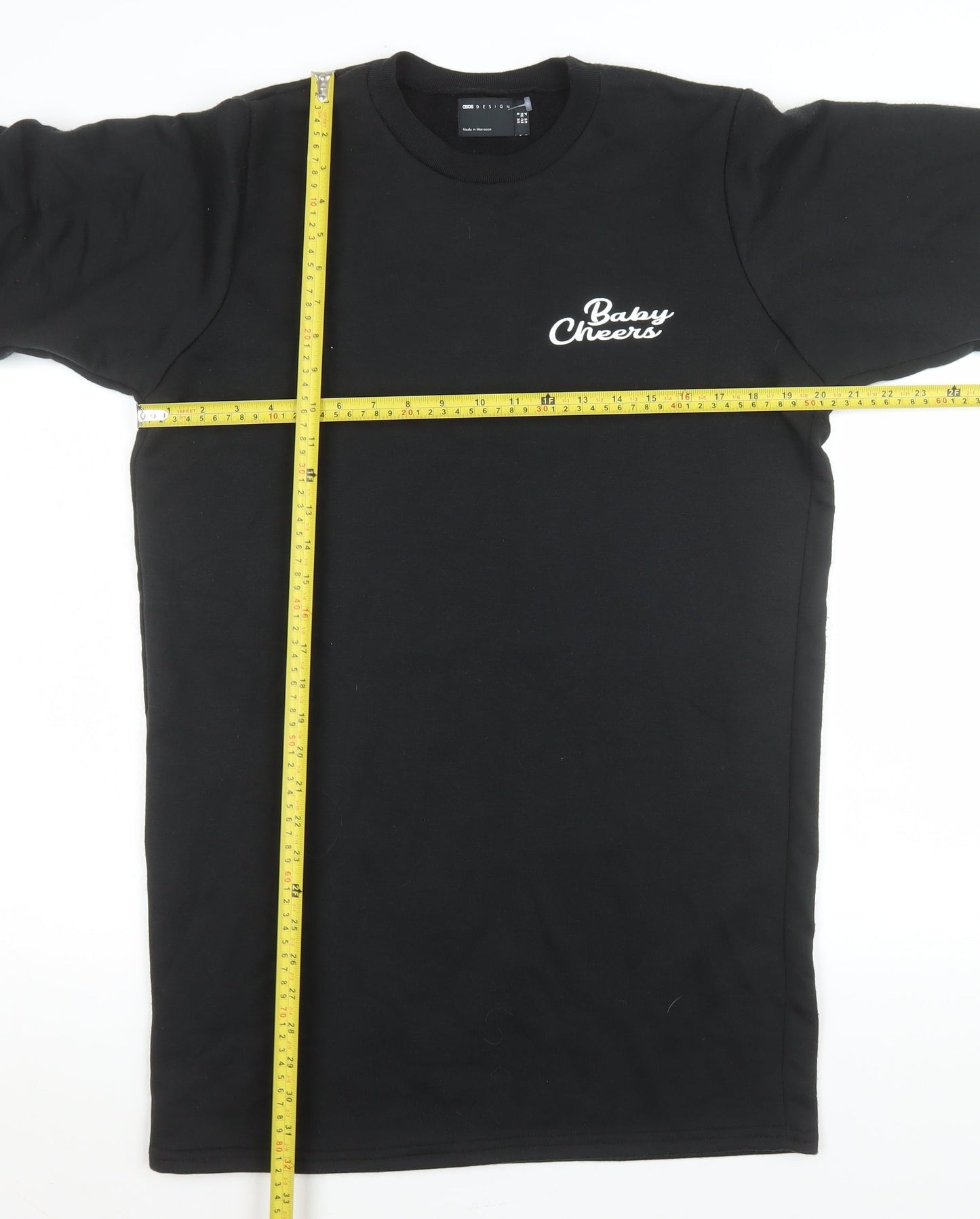 Womens UK Size 8 ASOS Design Black Pullover Sweatshirt