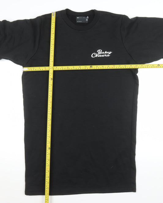 Womens UK Size 8 ASOS Design Black Pullover Sweatshirt