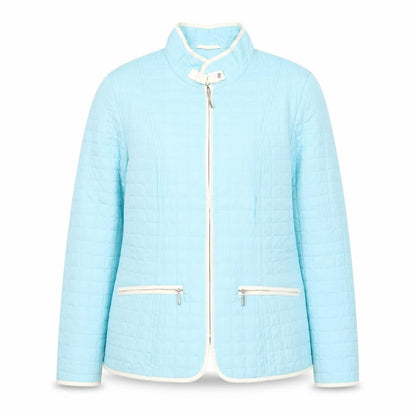 Womens UK Size 10 K Separates Blue Quilted Coat