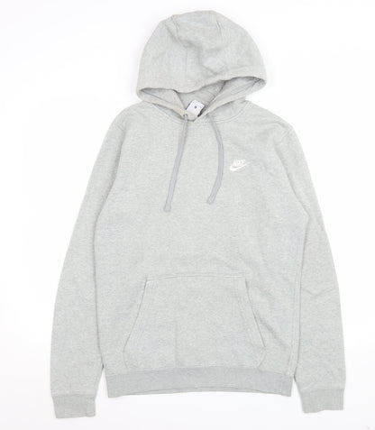 Womens UK Size S Nike Grey Pullover Hoodie