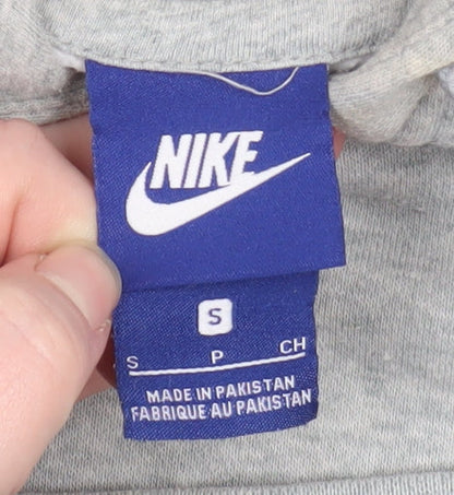Womens UK Size S Nike Grey Pullover Hoodie