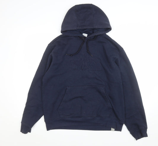 Mens UK Size M The North Face Blue Pullover Hoodie