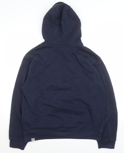 Mens UK Size M The North Face Blue Pullover Hoodie