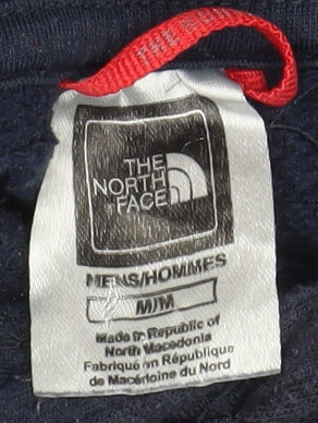 Mens UK Size M The North Face Blue Pullover Hoodie