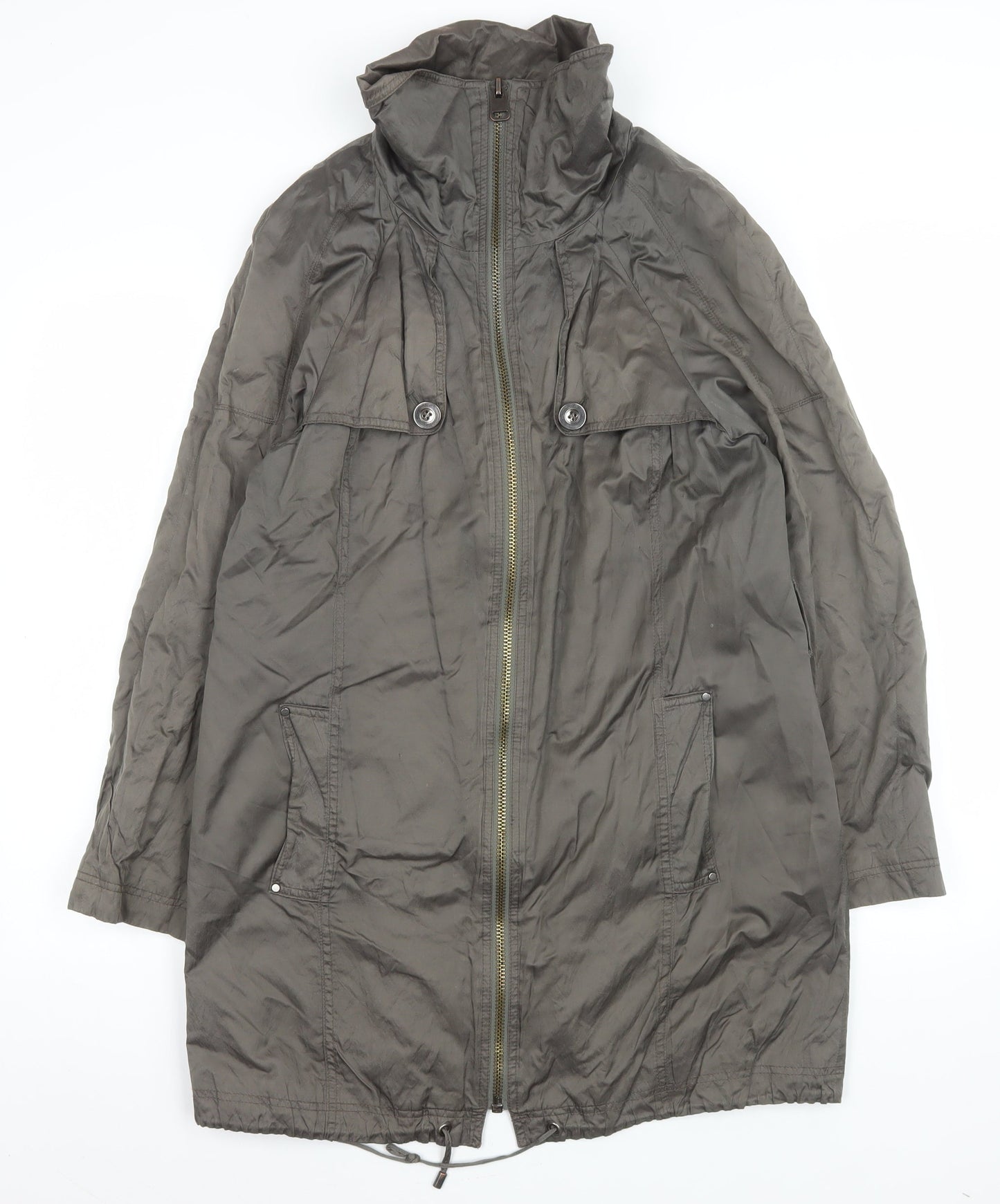 Womens UK Size 14 Marks and Spencer Grey Parka Coat