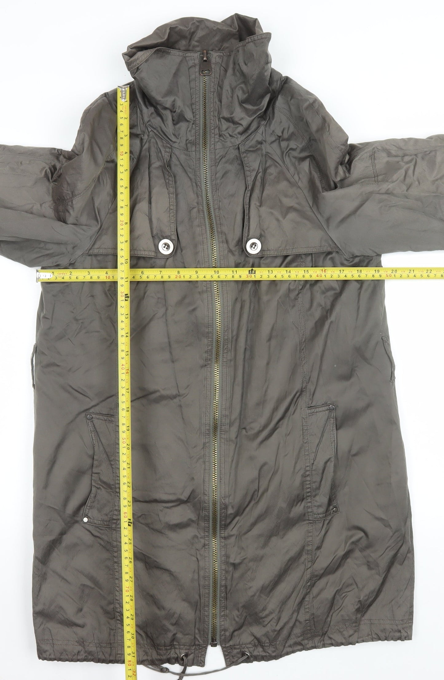 Womens UK Size 14 Marks and Spencer Grey Parka Coat