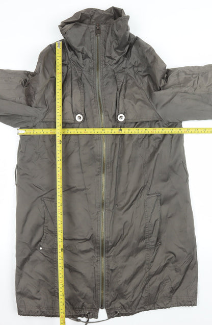 Womens UK Size 14 Marks and Spencer Grey Parka Coat