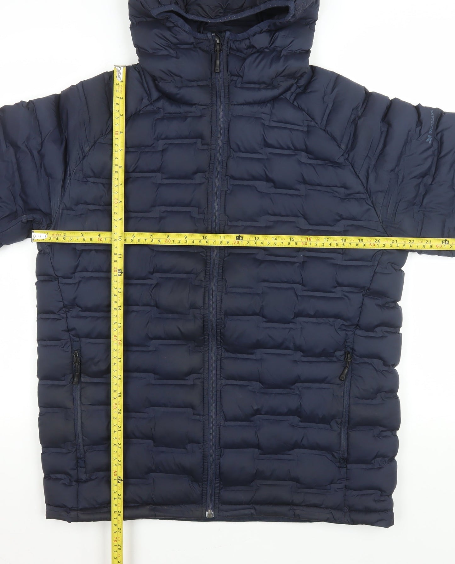 Mens UK Size L Woodland Blue Puffer Jacket