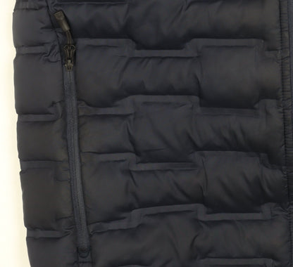 Mens UK Size L Woodland Blue Puffer Jacket
