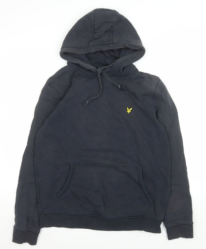 Mens UK Size L Lyle & Scott Blue Pullover Hoodie