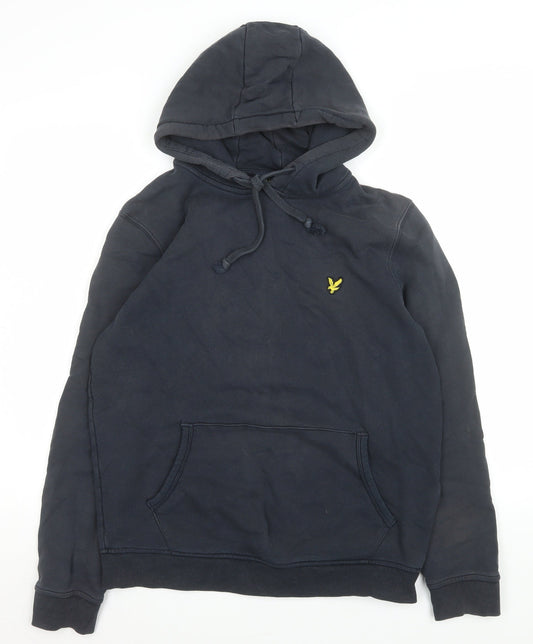 Mens UK Size L Lyle & Scott Blue Pullover Hoodie