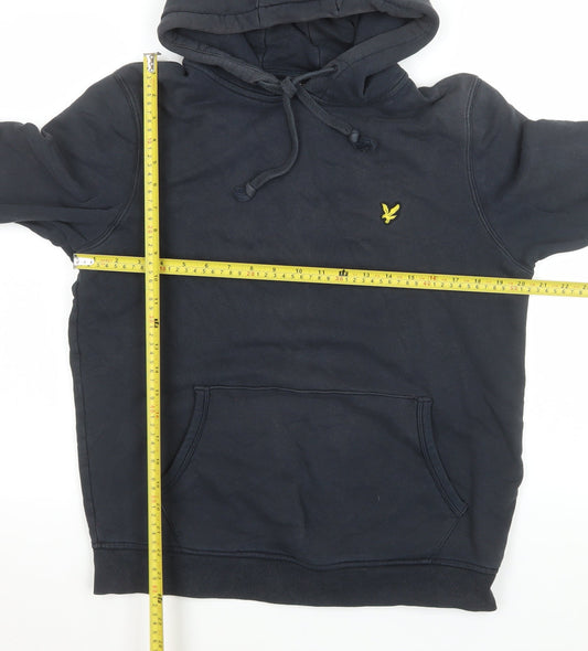 Mens UK Size L Lyle & Scott Blue Pullover Hoodie