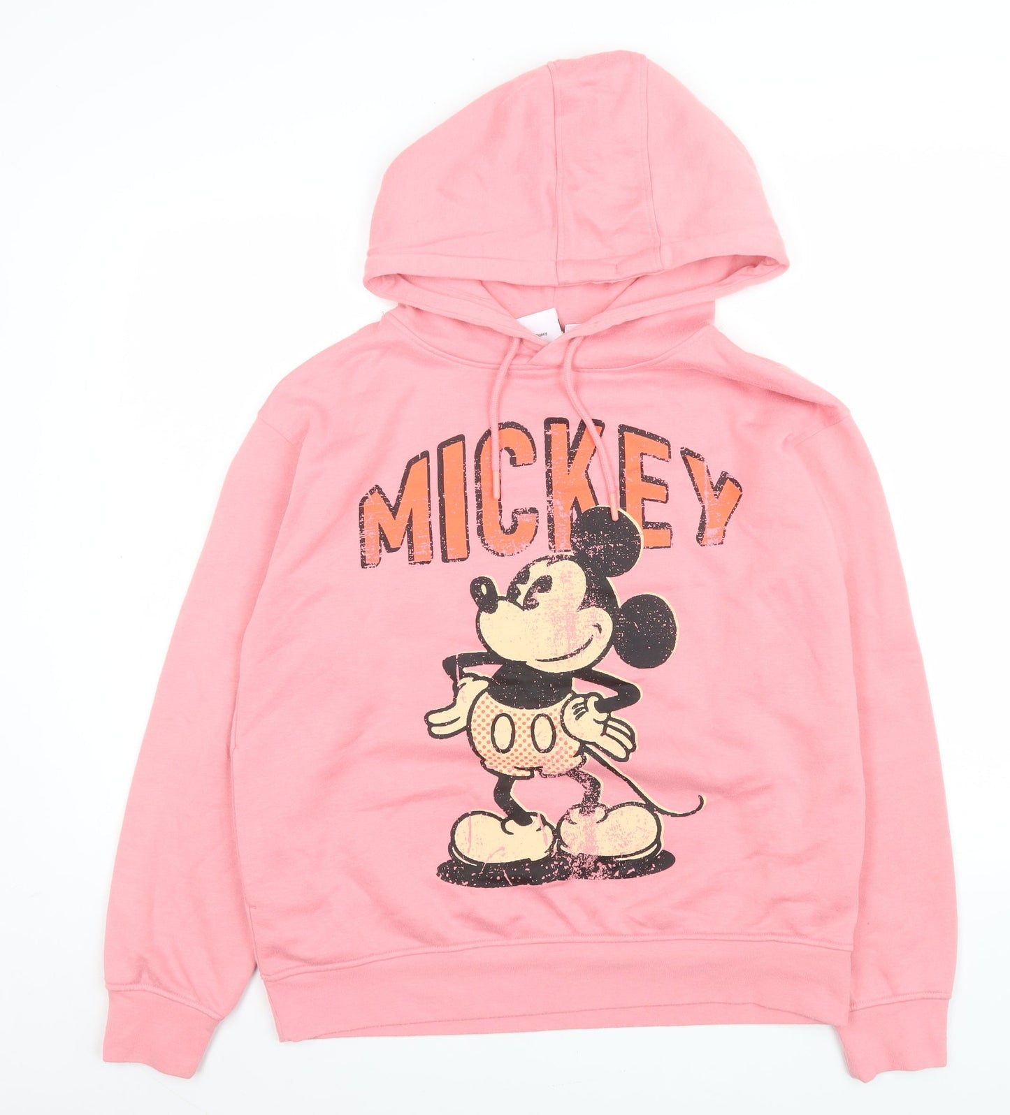 Womens UK Size S Disney Pink Pullover Hoodie