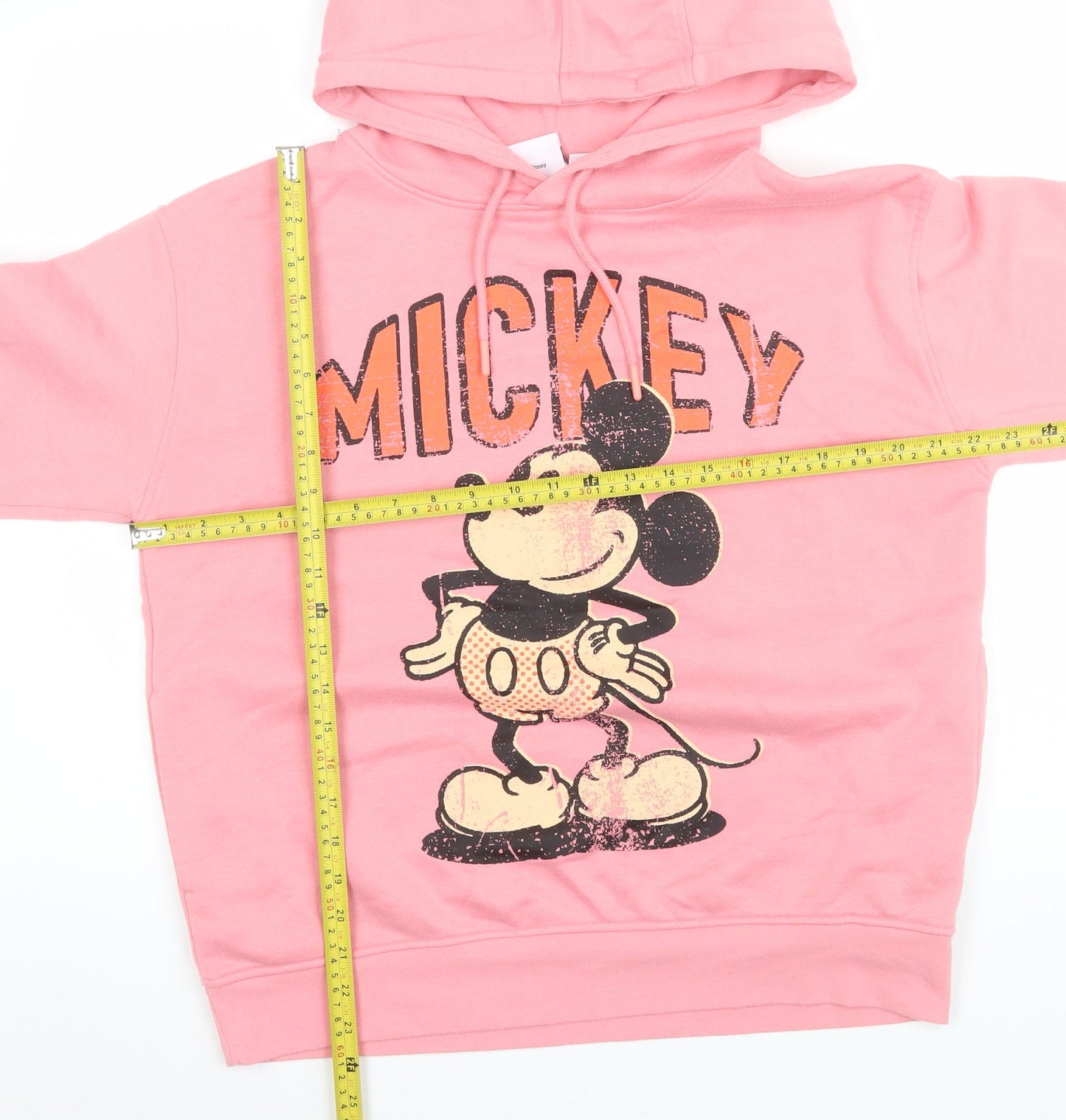 Womens UK Size S Disney Pink Pullover Hoodie