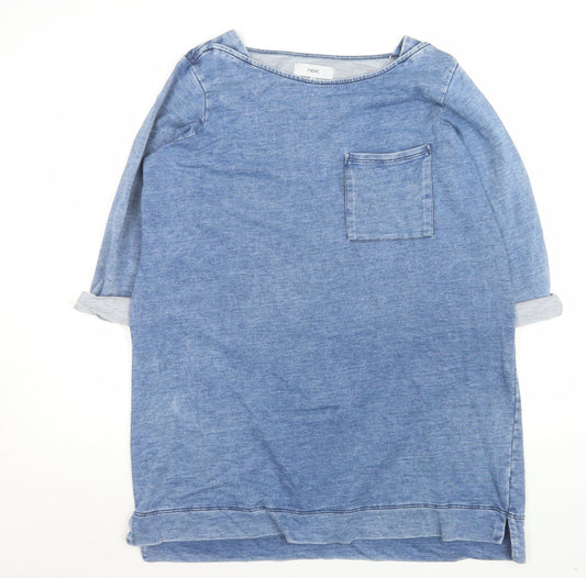 Womens UK Size 16 NEXT Blue Tunic T-Shirt