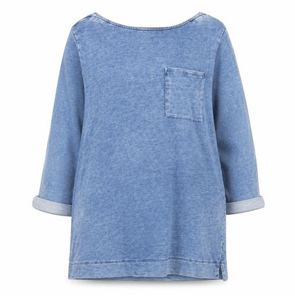 Womens UK Size 16 NEXT Blue Tunic T-Shirt