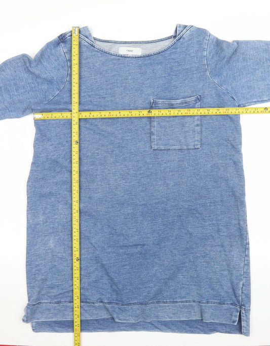 Womens UK Size 16 NEXT Blue Tunic T-Shirt