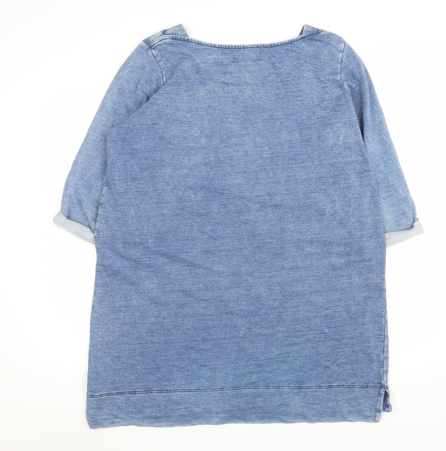 Womens UK Size 16 NEXT Blue Tunic T-Shirt