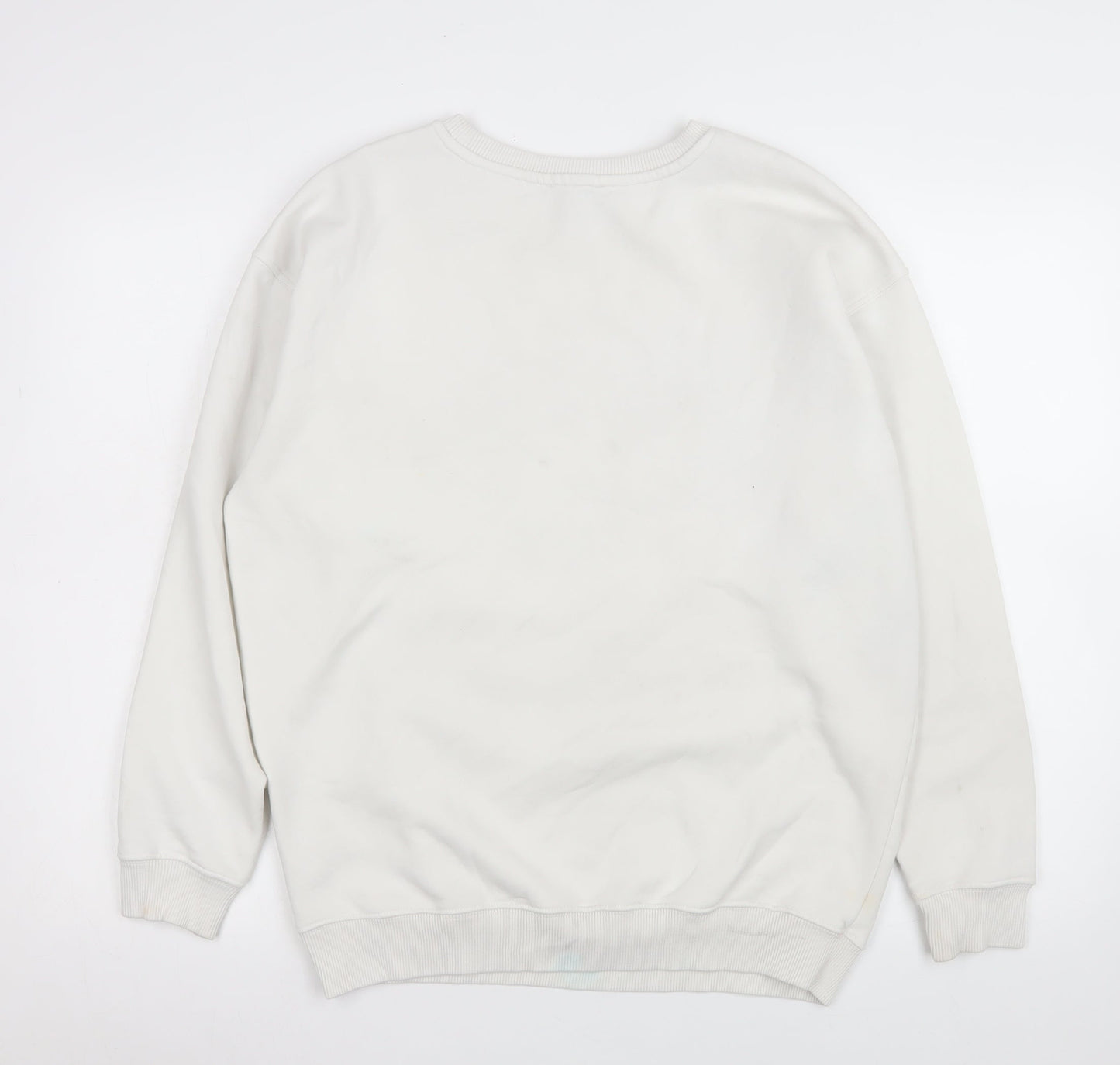 Womens UK Size S New Look White Pullover Sweatshirt